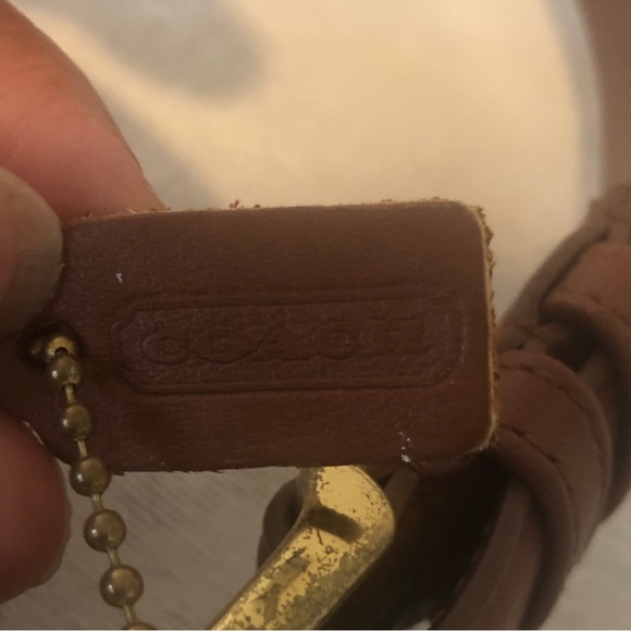 COACH Brown Leather Belt with Gold Hardware - Picture 3 of 10